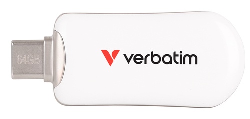 VERBATIM VERBATIM PEN DISK PLECTRA USB-C 3.2 GEN 1 FLASH DRIVE WHITE 64GB - MEMORIE USB | TecnoCARE.net Sabaudia, Latina, Terracina, San Felice Circeo e Pontinia