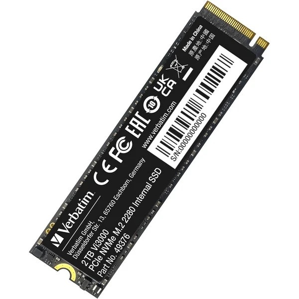 VERBATIM VERBATIM SSD INTERNO VI3000 2TB M.2 PCI-E R/W 3300/3300 GEN 3X4 - SSD INTERNI | TecnoCARE.net Sabaudia, Latina, Terracina, San Felice Circeo e Pontinia