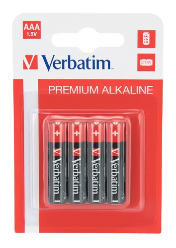 VERBATIM VERBATIM ALKALINE BATTERY AAA 4-PACK (HANGCARD) - BATTERIE | TecnoCARE.net Sabaudia, Latina, Terracina, San Felice Circeo e Pontinia