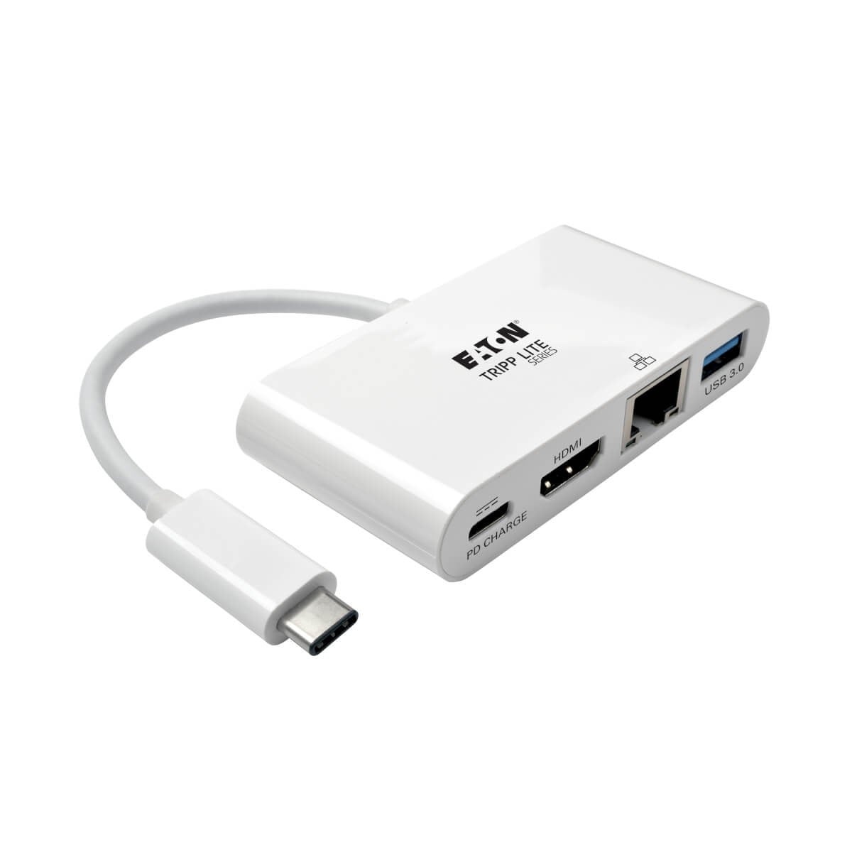 EATON Adattatore multiporta USB-C - HDMI, porta USB 3.0, GbE, ricarica PD 60W, HDCP, bianco - COMPONENTI | TecnoCARE.net Sabaudia, Latina, Terracina, San Felice Circeo e Pontinia