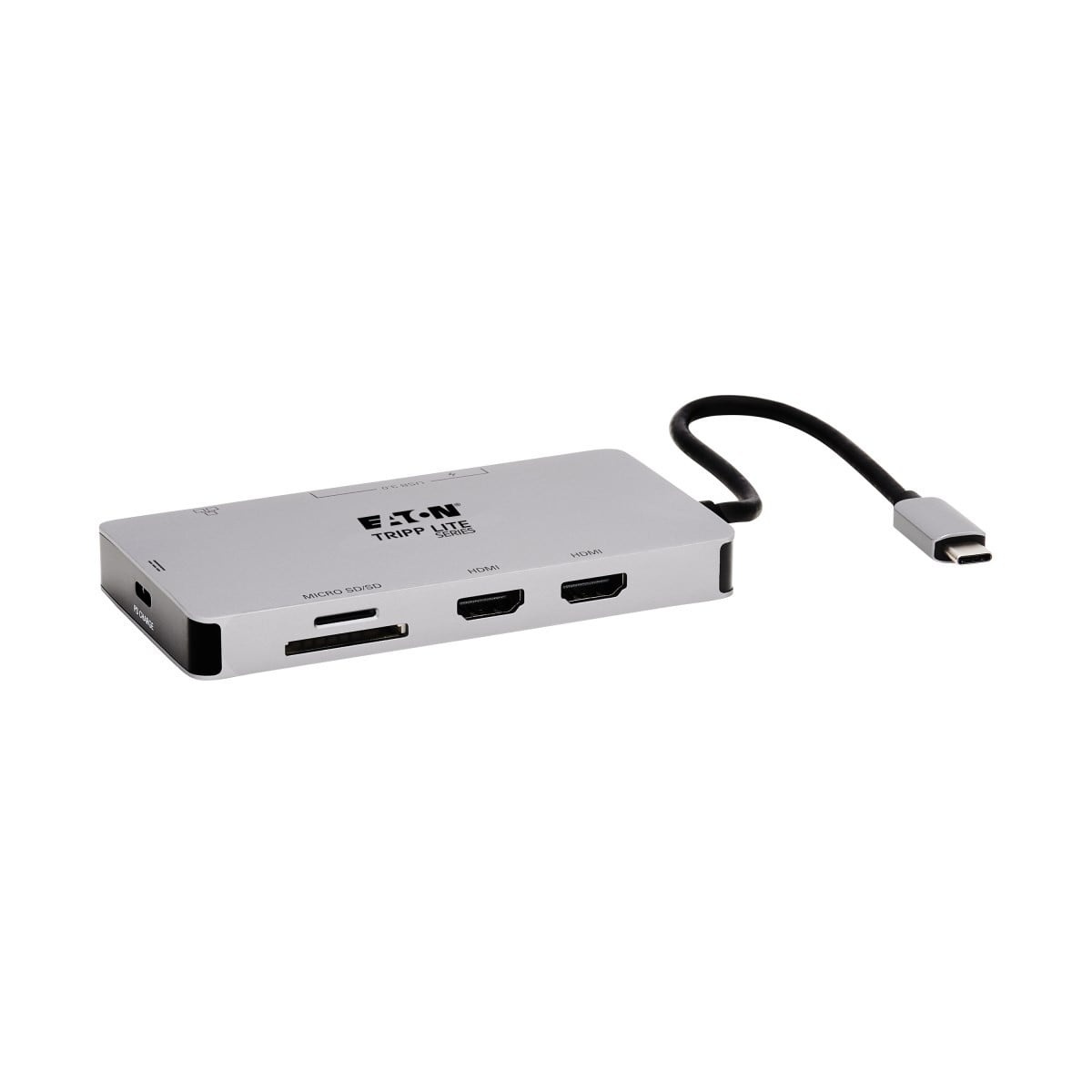EATON Dock USB-C, doppio display - 4K 60 Hz HDMI, USB 3.2 Gen 1, hub USB-A, GbE, scheda di memoria, ricarica PD 100W, grigio - PC | TecnoCARE.net Sabaudia, Latina, Terracina, San Felice Circeo e Pontinia