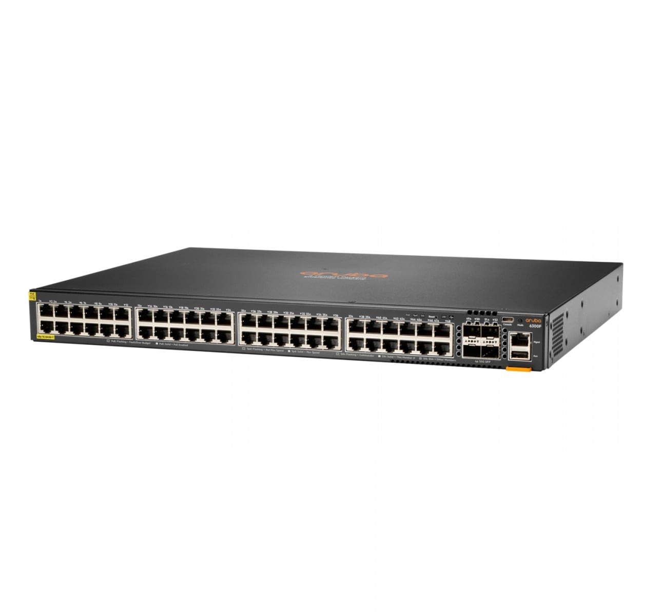 HPE Hewlett Packard Enterprise Aruba 6300F 48-port 1GbE Class 4 PoE & 4-port SFP56 Gestito L3 Gigabit Ethernet (10/100/1000) Supporto Power over Ethernet (PoE) 1U G - RETI | TecnoCARE.net Sabaudia, Latina, Terracina, San Felice Circeo e Pontinia