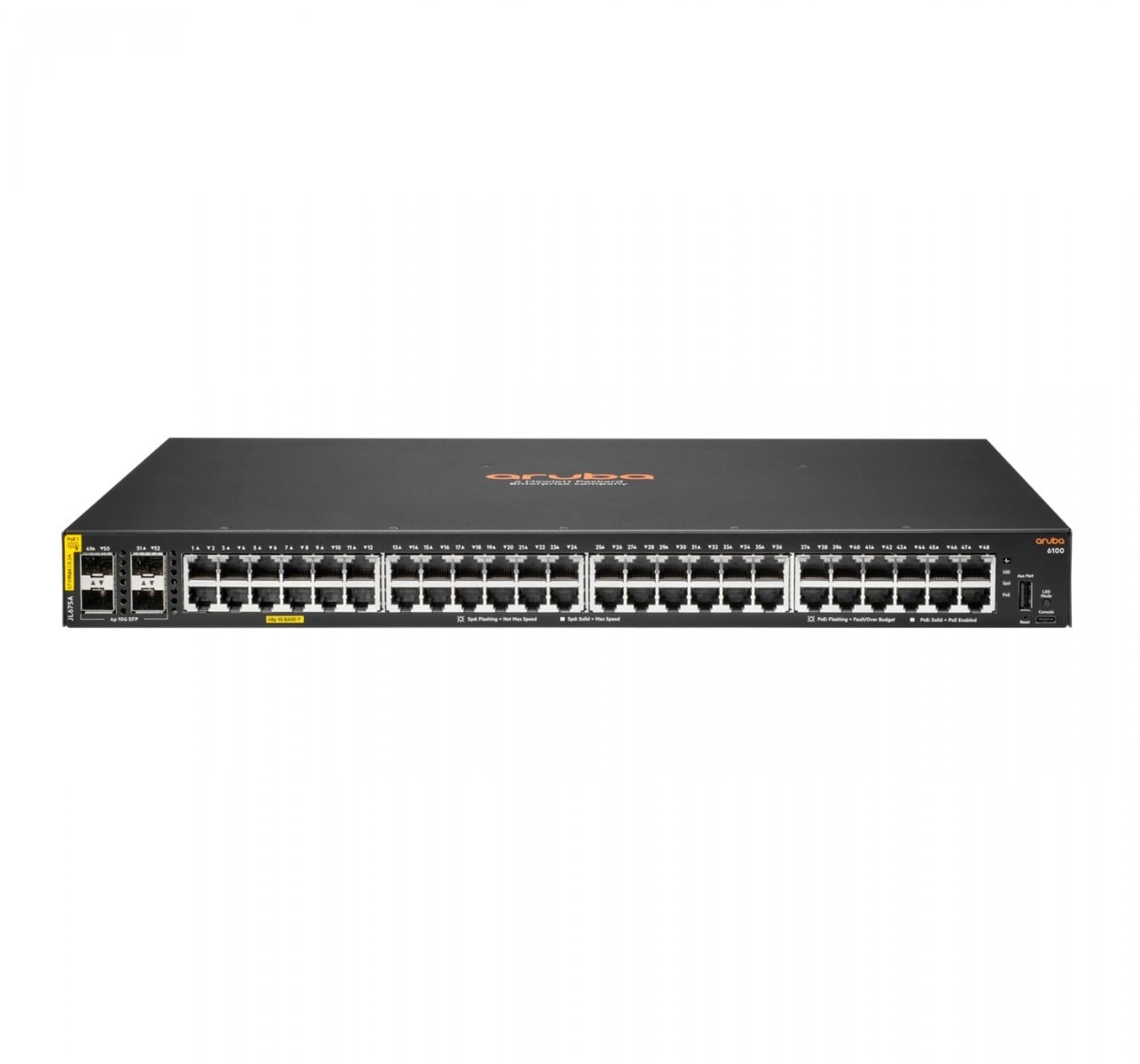 HPE HPE Aruba 6100 Managed 48G 4SFP+ PoE+ 370W Switch - RETI | TecnoCARE.net Sabaudia, Latina, Terracina, San Felice Circeo e Pontinia