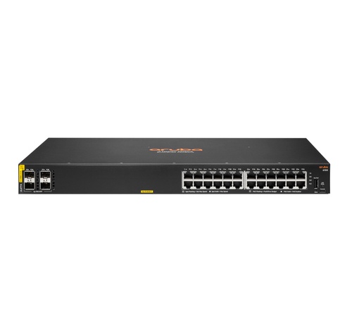 HPE NW HPE SWITCH ARUBA 6100 24 PORTE 10/100/1000 POE+ (370W) + 4X 1GB/10GB SFP+ - SWITCH E HUB | TecnoCARE.net Sabaudia, Latina, Terracina, San Felice Circeo e Pontinia