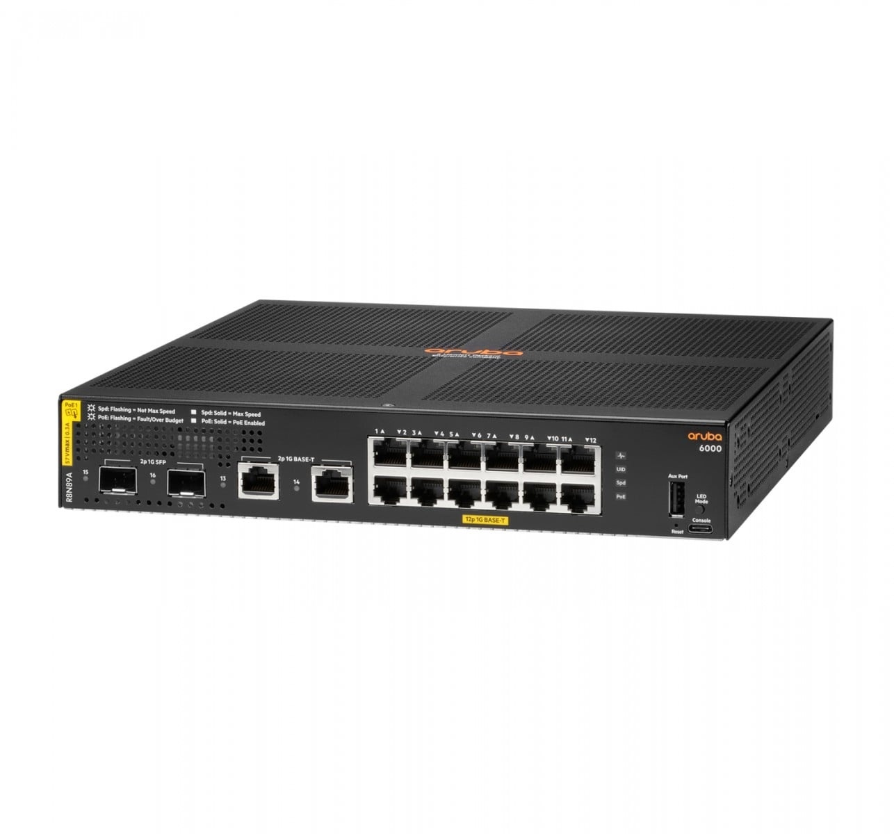 HPE HPE Aruba 6000 Managed 12G 2SFP PoE+ 139W Switch - RETI | TecnoCARE.net Sabaudia, Latina, Terracina, San Felice Circeo e Pontinia