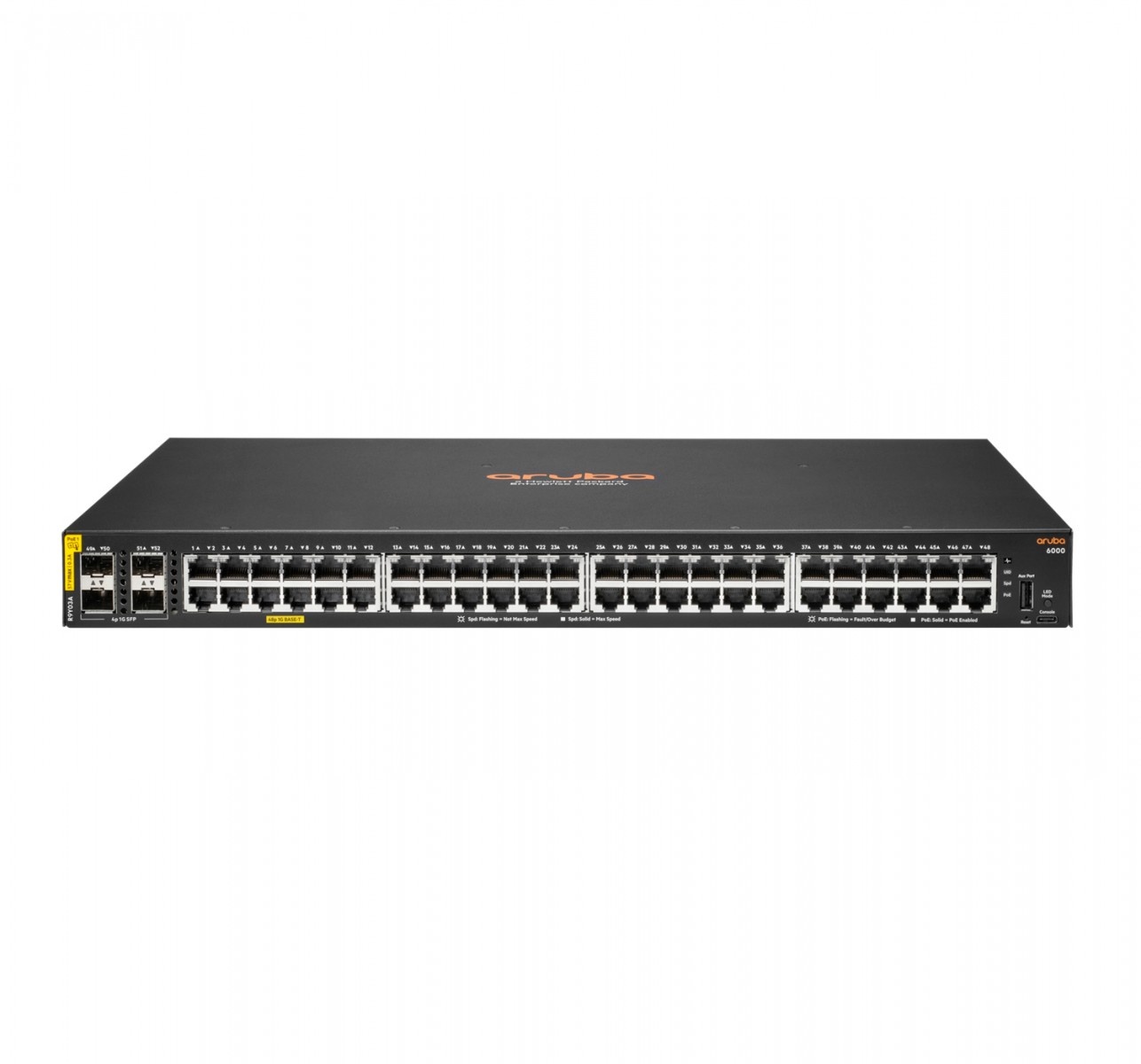 HPE HPE Aruba Networking CX 6000 48G Class4 PoE 4SFP 740W Switch - RETI | TecnoCARE.net Sabaudia, Latina, Terracina, San Felice Circeo e Pontinia