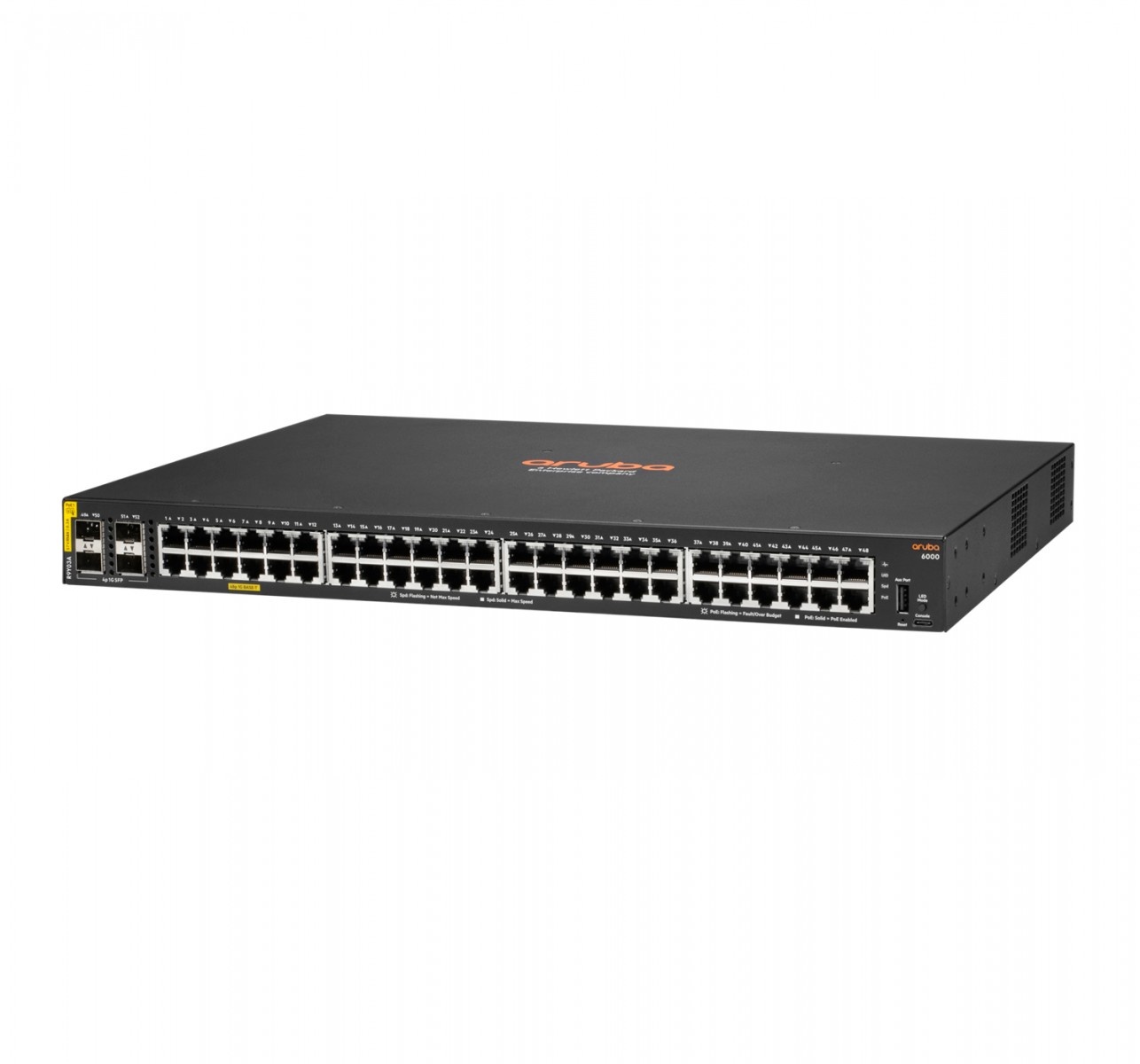 HPE HPE Aruba Networking CX 6000 48G Class4 PoE 4SFP 740W Switch - RETI | TecnoCARE.net Sabaudia, Latina, Terracina, San Felice Circeo e Pontinia
