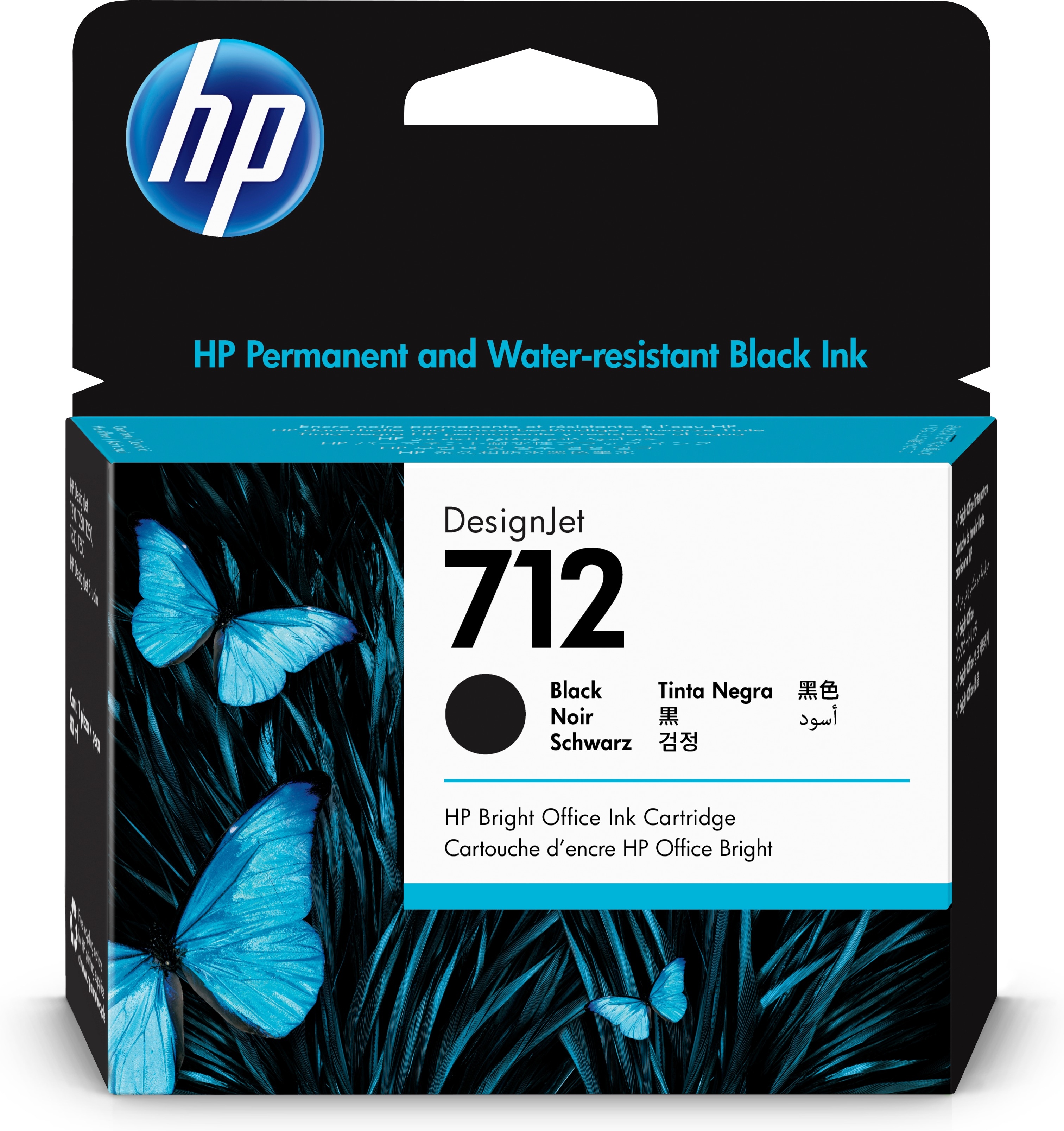 HP HP Cartuccia di inchiostro nero originale DesignJet 712 da 80 ml - STAMPANTI E SCANNER | TecnoCARE.net Sabaudia, Latina, Terracina, San Felice Circeo e Pontinia