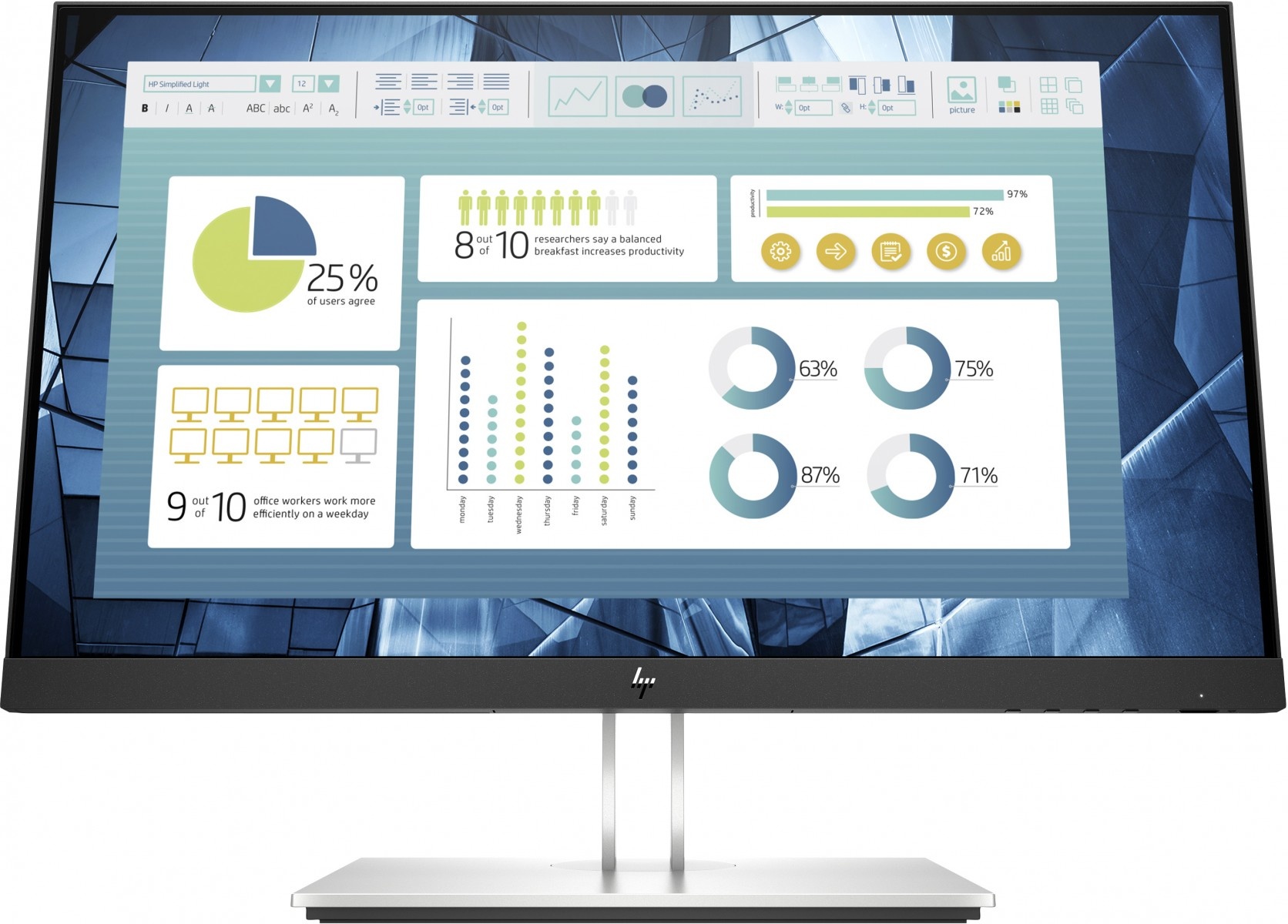 HP HP E-Series E22 G4 54,6 cm (21.5") 1920 x 1080 Pixel Full HD LCD Nero, Argento - MONITOR E ACCESSORI | TecnoCARE.net Sabaudia, Latina, Terracina, San Felice Circeo e Pontinia