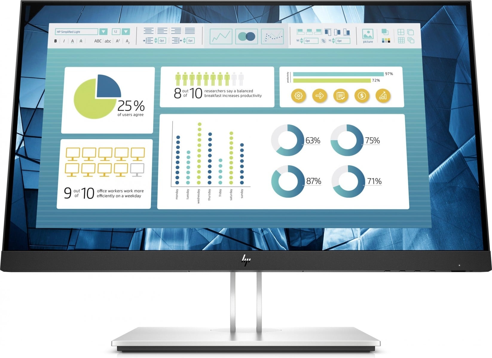 HP HP E-Series E22 G4 54,6 cm (21.5") 1920 x 1080 Pixel Full HD LCD Nero, Argento - MONITOR E ACCESSORI | TecnoCARE.net Sabaudia, Latina, Terracina, San Felice Circeo e Pontinia