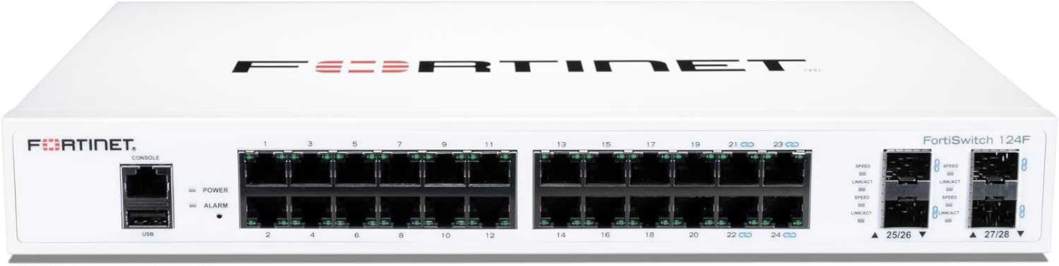 FORTINET Fortinet FS-124F switch di rete Gestito L2 Gigabit Ethernet (10/100/1000) 1U Bianco - RETI | TecnoCARE.net Sabaudia, Latina, Terracina, San Felice Circeo e Pontinia