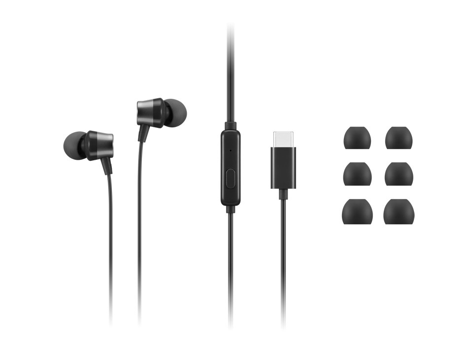 LENOVO Lenovo 4XD1J77351 cuffia e auricolare Cablato In-ear Ufficio USB tipo-C Nero - AUDIO E CUFFIE PORTATILI | TecnoCARE.net Sabaudia, Latina, Terracina, San Felice Circeo e Pontinia