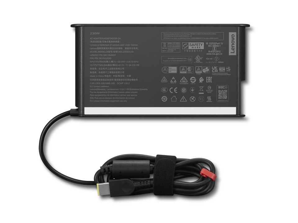 LENOVO Lenovo 4X21L38742 adattatore e invertitore Interno 230 W Nero - BATTERIE E ALIMENTATORI | TecnoCARE.net Sabaudia, Latina, Terracina, San Felice Circeo e Pontinia