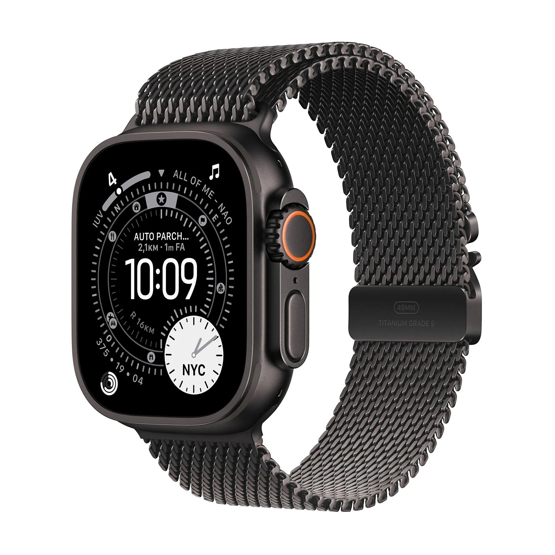 APPLE APPLE WATCH ULTRA 3GPS E CELLULAR49MMBLACK TITANIUM CASE WITH BLACK TITANIUM MILANESE LOOP, SMAL - SMARTWATCH | TecnoCARE.net Sabaudia, Latina, Terracina, San Felice Circeo e Pontinia