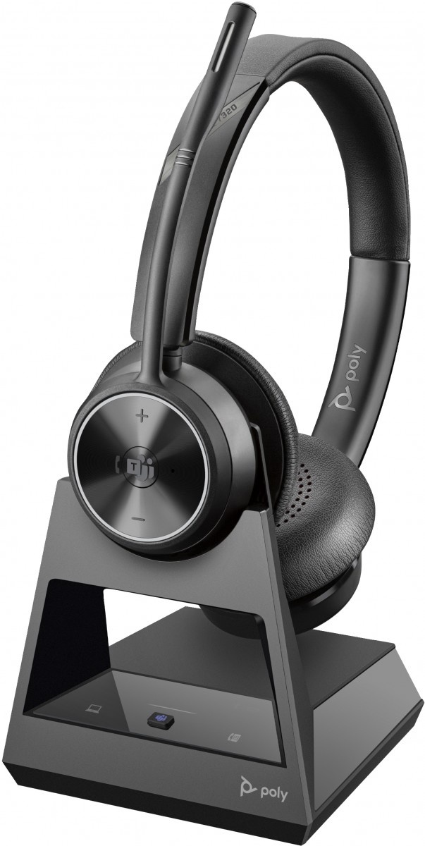 HP POLY HP Poly Savi 7320 Office Stereo DECT 1880-1900 MHz Headset Auricolare Cablato A Padiglione Musica e Chiamate Base di ricarica Nero - AUDIO E CUFFIE PORTATILI | TecnoCARE.net Sabaudia, Latina, Terracina, San Felice Circeo e Pontinia