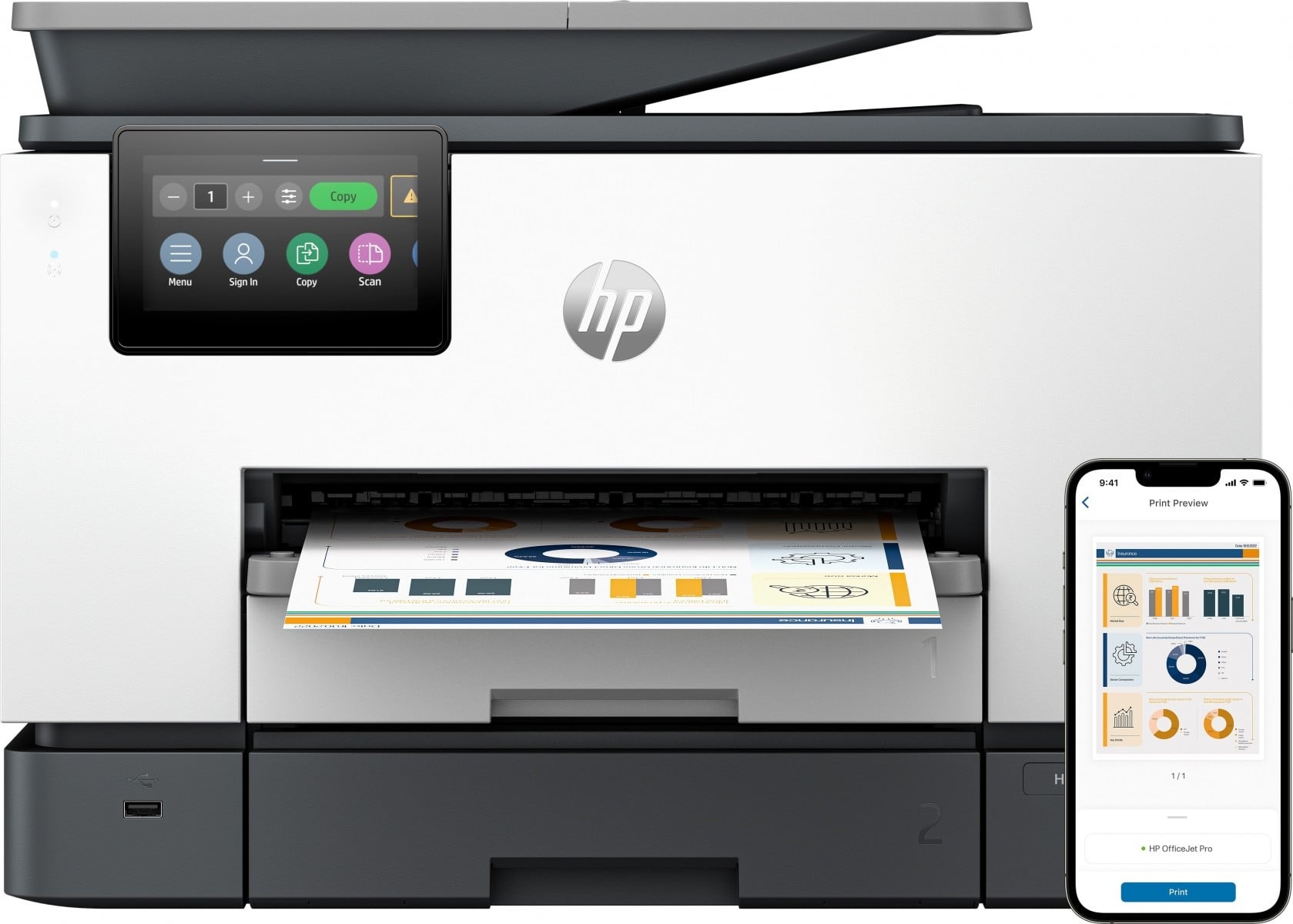 HP HP 4U561B#686 OfficeJet Pro 9130b Stampante Colorata Multifunzione Wireless - STAMPANTI E SCANNER | TecnoCARE.net Sabaudia, Latina, Terracina, San Felice Circeo e Pontinia