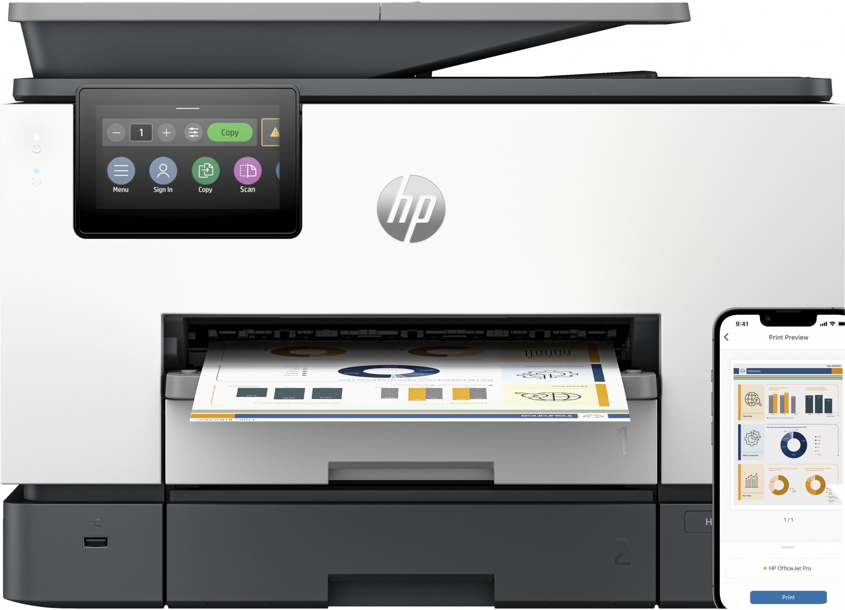 HP HP 4U561B#686 OfficeJet Pro 9130b Stampante Colorata Multifunzione Wireless - STAMPANTI E SCANNER | TecnoCARE.net Sabaudia, Latina, Terracina, San Felice Circeo e Pontinia