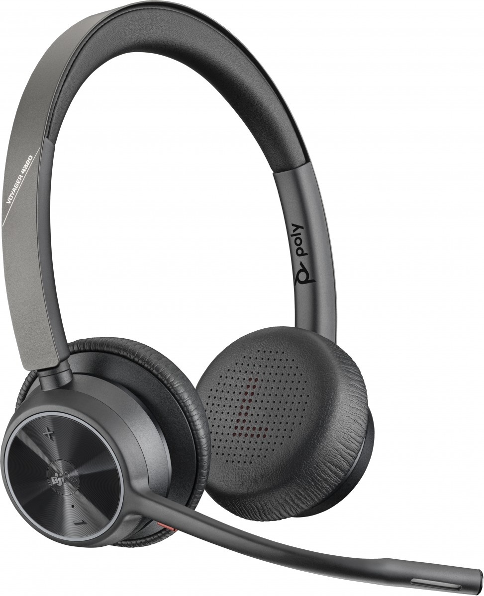 HP POLY HP Poly Voyager 4320 Microsoft Teams Certified Headset +BT700 dongle +Charging Stand Auricolare Con cavo e senza cavo A Padiglione Musica e Chiamate USB tipo A - AUDIO E CUFFIE PORTATILI | TecnoCARE.net Sabaudia, Latina, Terracina, San Felice Circeo e Pontinia