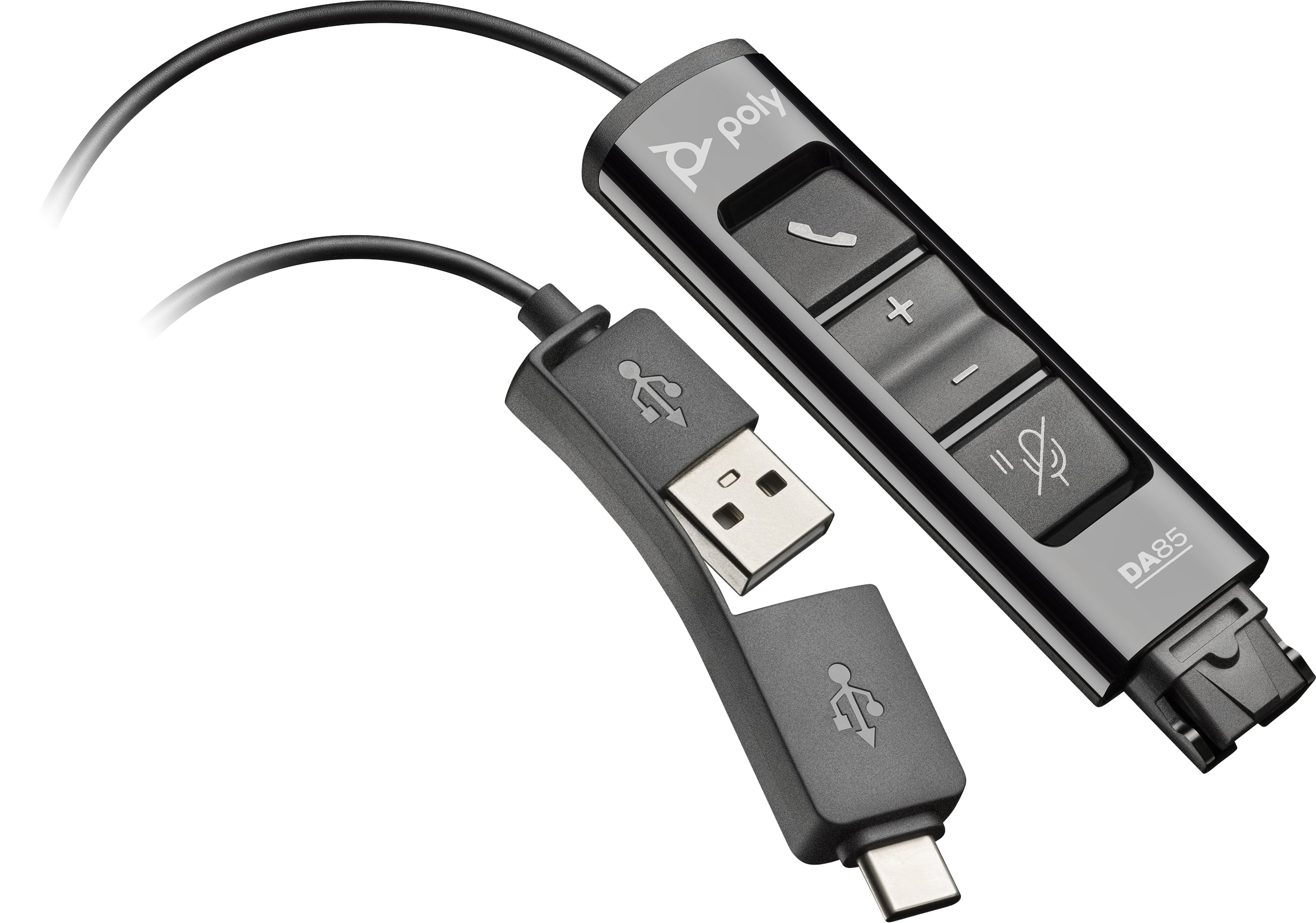 HP POLY HP Poly DA85 USB to QD Black Adapter TAA Adattatore di interfaccia - ACCESSORI ED ELEMENTI PER APPARECCHIATURA AUDIO | TecnoCARE.net Sabaudia, Latina, Terracina, San Felice Circeo e Pontinia