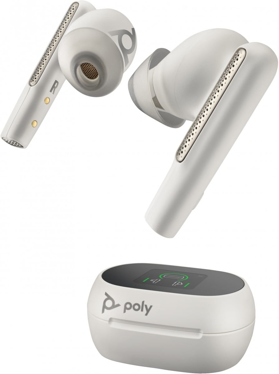 HP POLY POLY Voyager Free 60+ UC White Sand Earbuds +BT700 USB-A Adapter +Touchscreen Charge Case Auricolare Wireless In-ear Musica e Chiamate USB tipo A Bluetooth - AUDIO E CUFFIE PORTATILI | TecnoCARE.net Sabaudia, Latina, Terracina, San Felice Circeo e Pontinia