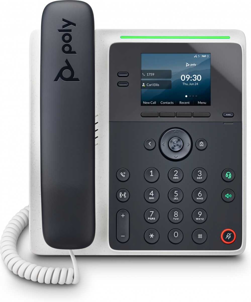 HP POLY HP Poly Edge E100 IP Phone and PoE-enabled telefono IP Nero IPS - APPARECCHIATURA TELEFONICA | TecnoCARE.net Sabaudia, Latina, Terracina, San Felice Circeo e Pontinia