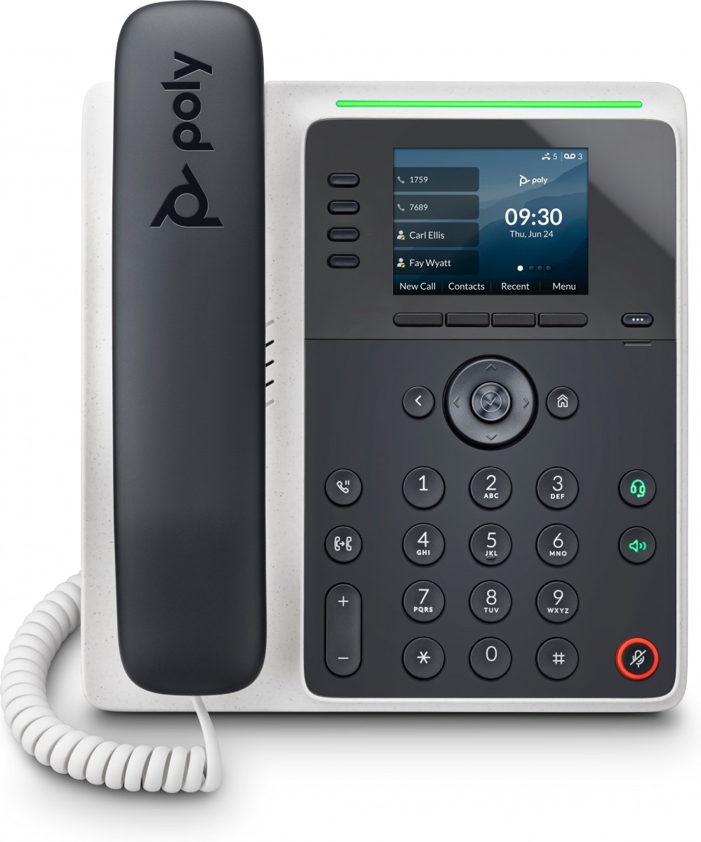 HP POLY HP Poly Edge E220 IP Phone and PoE-enabled telefono IP Nero 4 linee IPS - APPARECCHIATURA TELEFONICA | TecnoCARE.net Sabaudia, Latina, Terracina, San Felice Circeo e Pontinia