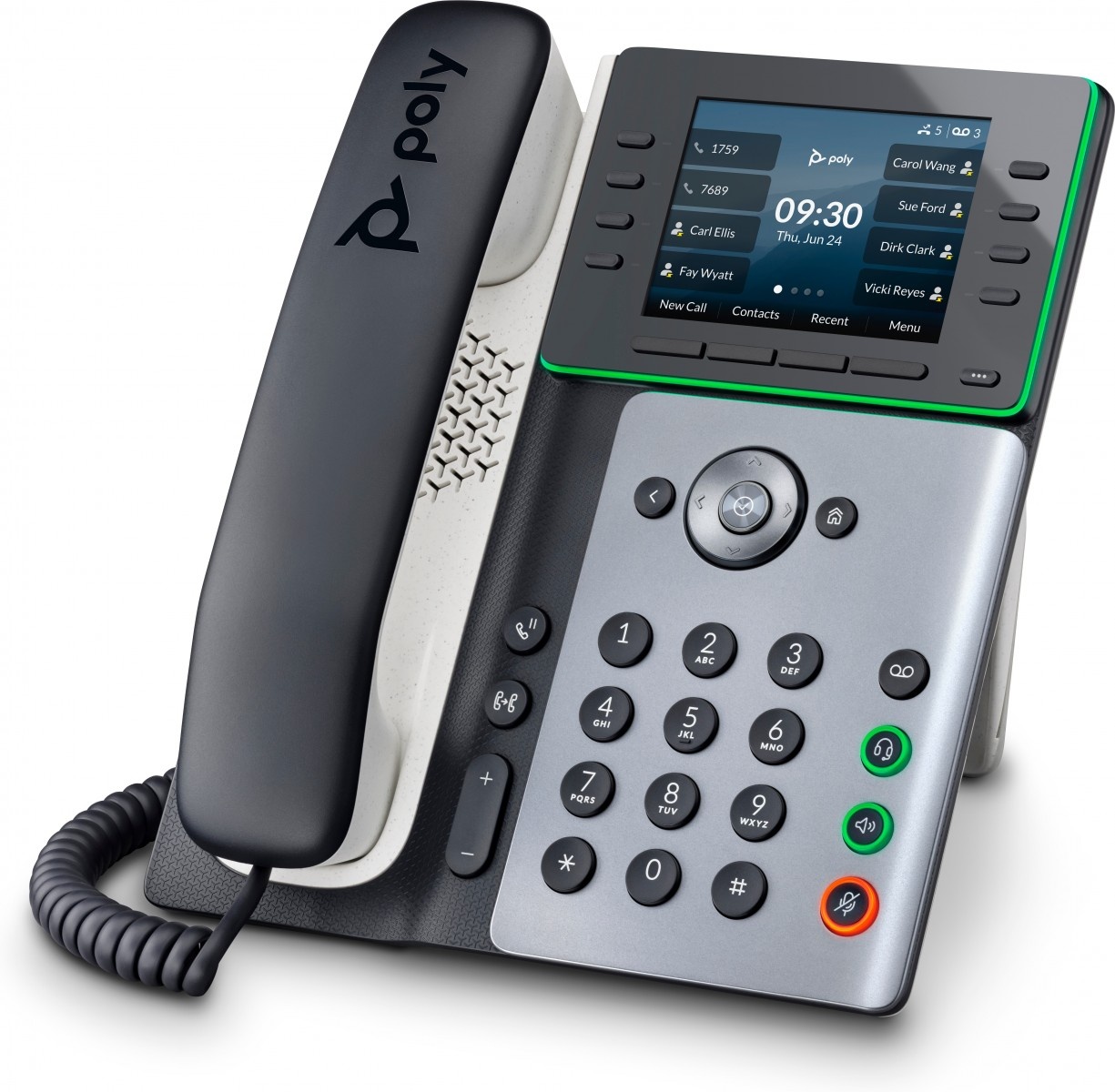 HP POLY HP Poly Edge E320 IP Phone and PoE-enabled telefono IP Nero 8 linee IPS - APPARECCHIATURA TELEFONICA | TecnoCARE.net Sabaudia, Latina, Terracina, San Felice Circeo e Pontinia