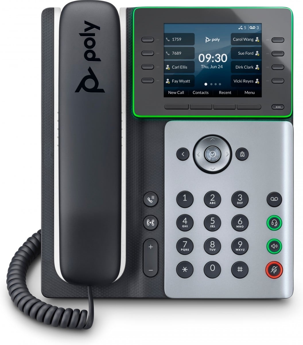 HP POLY HP Poly Edge E350 IP Phone and PoE-enabled telefono IP Nero 8 linee IPS - APPARECCHIATURA TELEFONICA | TecnoCARE.net Sabaudia, Latina, Terracina, San Felice Circeo e Pontinia