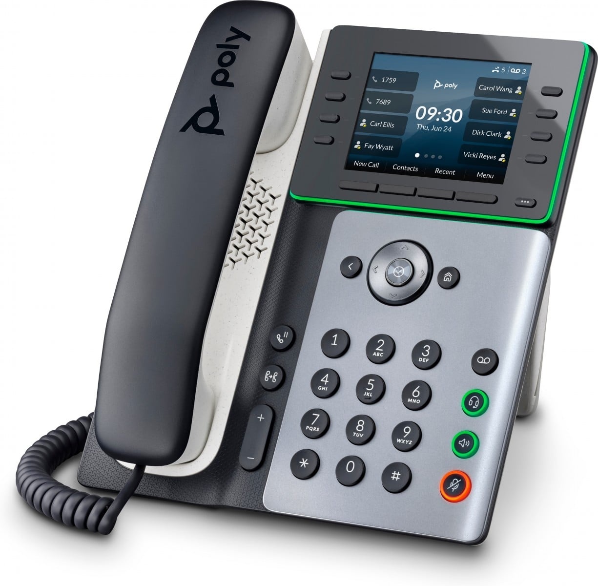 HP POLY HP Poly Edge E350 IP Phone and PoE-enabled telefono IP Nero 8 linee IPS - APPARECCHIATURA TELEFONICA | TecnoCARE.net Sabaudia, Latina, Terracina, San Felice Circeo e Pontinia