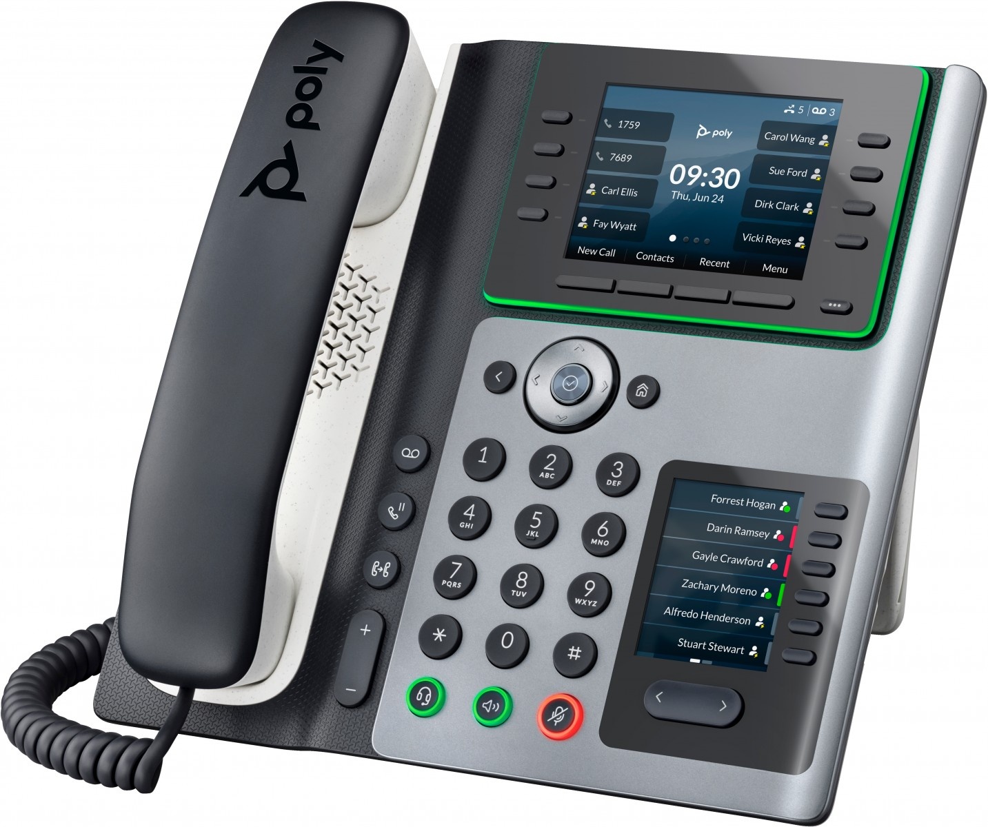 HP POLY HP Poly Edge E400 IP Phone and PoE-enabled telefono IP Nero 8 linee IPS - APPARECCHIATURA TELEFONICA | TecnoCARE.net Sabaudia, Latina, Terracina, San Felice Circeo e Pontinia