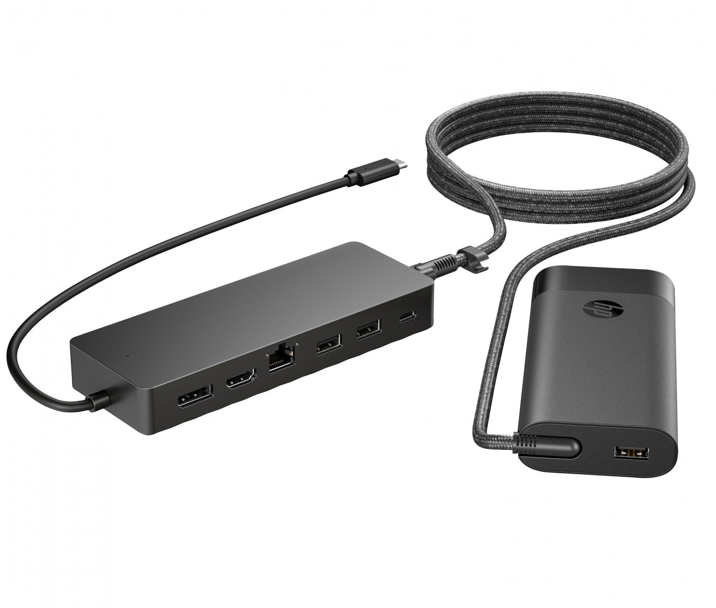 HP HP Universal USB-C Hub and Laptop Charger Combo Cablato USB 3.2 Gen 1 (3.1 Gen 1) Type-C Nero - PC | TecnoCARE.net Sabaudia, Latina, Terracina, San Felice Circeo e Pontinia