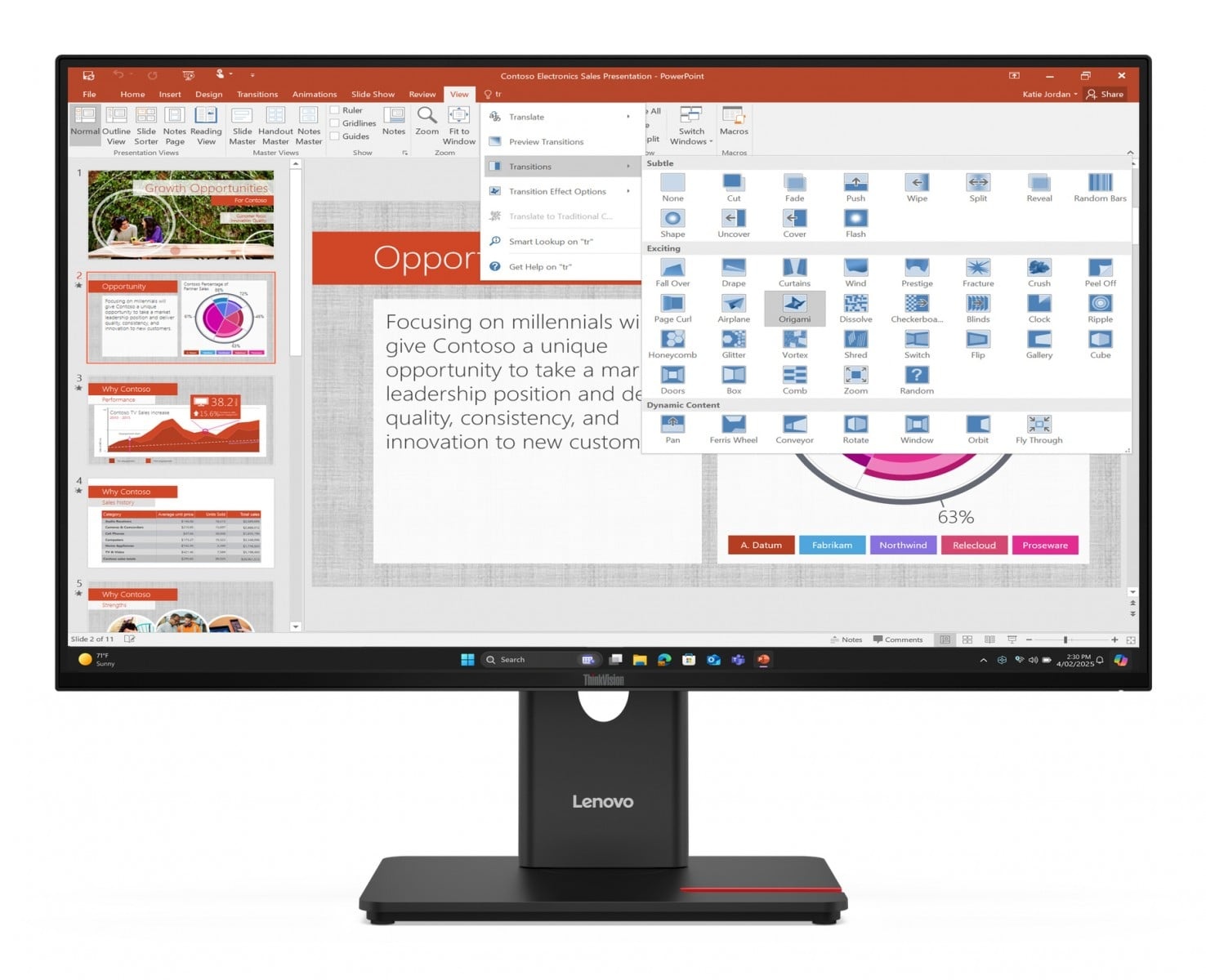 LENOVO Lenovo ThinkVision T27-40 Monitor PC 68,6 cm (27") 1920 x 1080 Pixel Full HD LED Nero - MONITOR E ACCESSORI | TecnoCARE.net Sabaudia, Latina, Terracina, San Felice Circeo e Pontinia