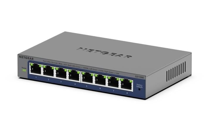 NETGEAR NETGEAR GS108Ev4 Non gestito L2/L3 Gigabit Ethernet (10/100/1000) Grigio - RETI | TecnoCARE.net Sabaudia, Latina, Terracina, San Felice Circeo e Pontinia