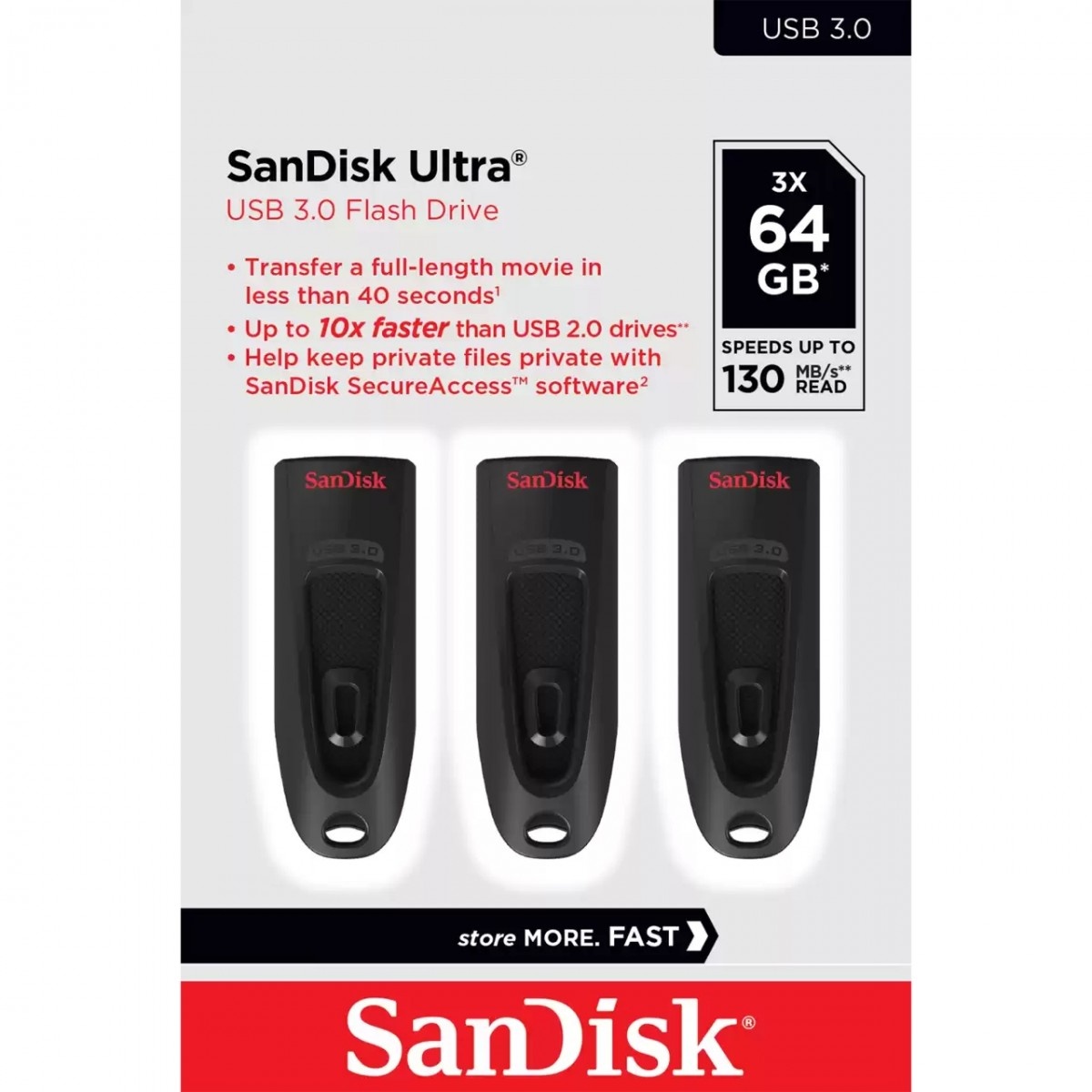 SANDISK SanDisk Ultra unità flash USB 64 GB USB tipo A 3.2 Gen 1 (3.1 Gen 1) Nero - SUPPORTI PER LA MEMORIZZAZIONE | TecnoCARE.net Sabaudia, Latina, Terracina, San Felice Circeo e Pontinia