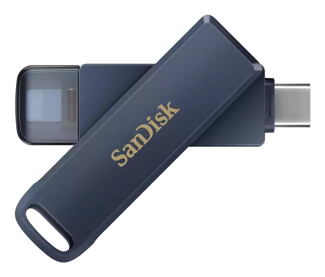 SANDISK SanDisk iXpand unità flash USB 64 GB USB Type-C / Lightning 3.2 Gen 1 (3.1 Gen 1) Blu - SUPPORTI PER LA MEMORIZZAZIONE | TecnoCARE.net Sabaudia, Latina, Terracina, San Felice Circeo e Pontinia