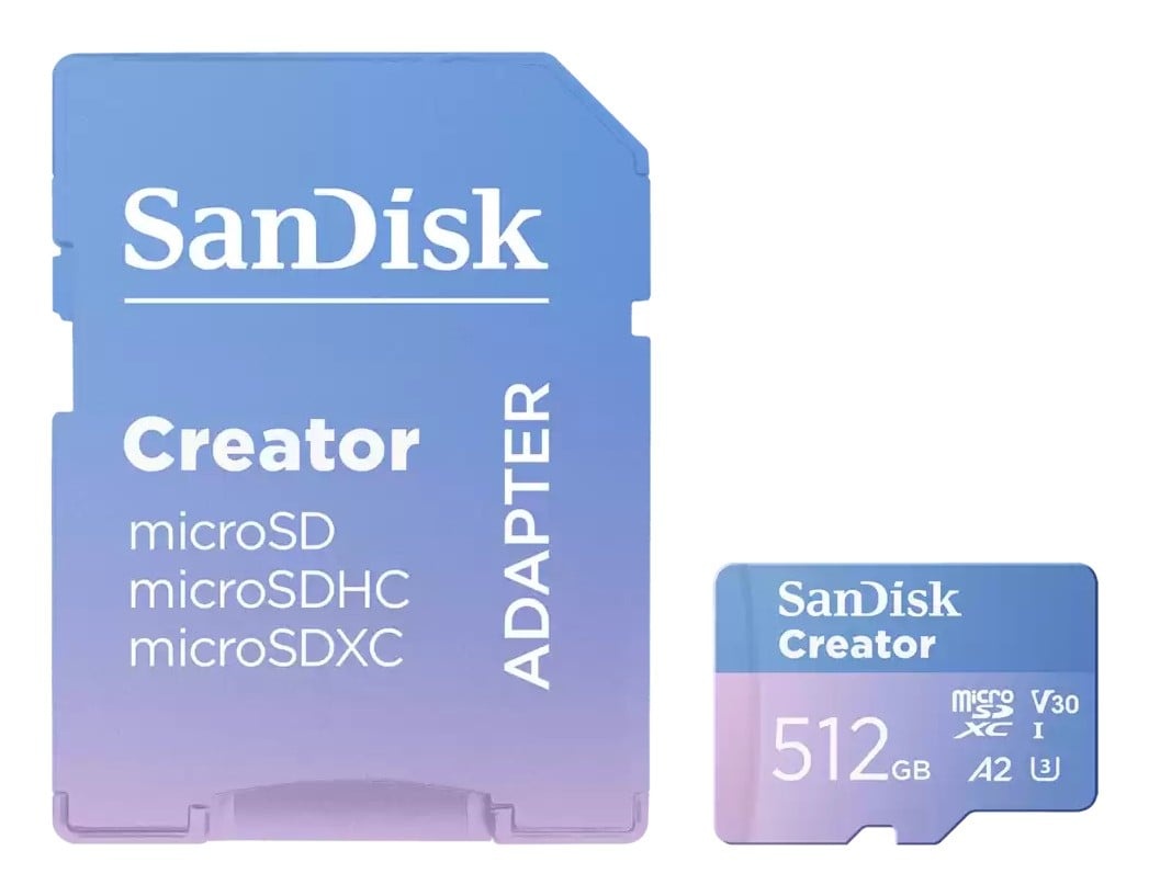SANDISK SanDisk Creator 512 GB MicroSDXC UHS-I Classe 10 - SUPPORTI PER LA MEMORIZZAZIONE | TecnoCARE.net Sabaudia, Latina, Terracina, San Felice Circeo e Pontinia