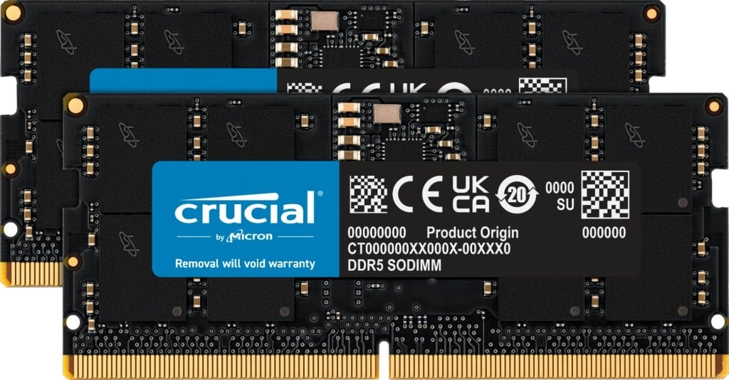 CRUCIAL Modulo di memoria Crucial CT2K16G48C40S5 32 GB 2 x 16 GB DDR5 - COMPONENTI | TecnoCARE.net Sabaudia, Latina, Terracina, San Felice Circeo e Pontinia