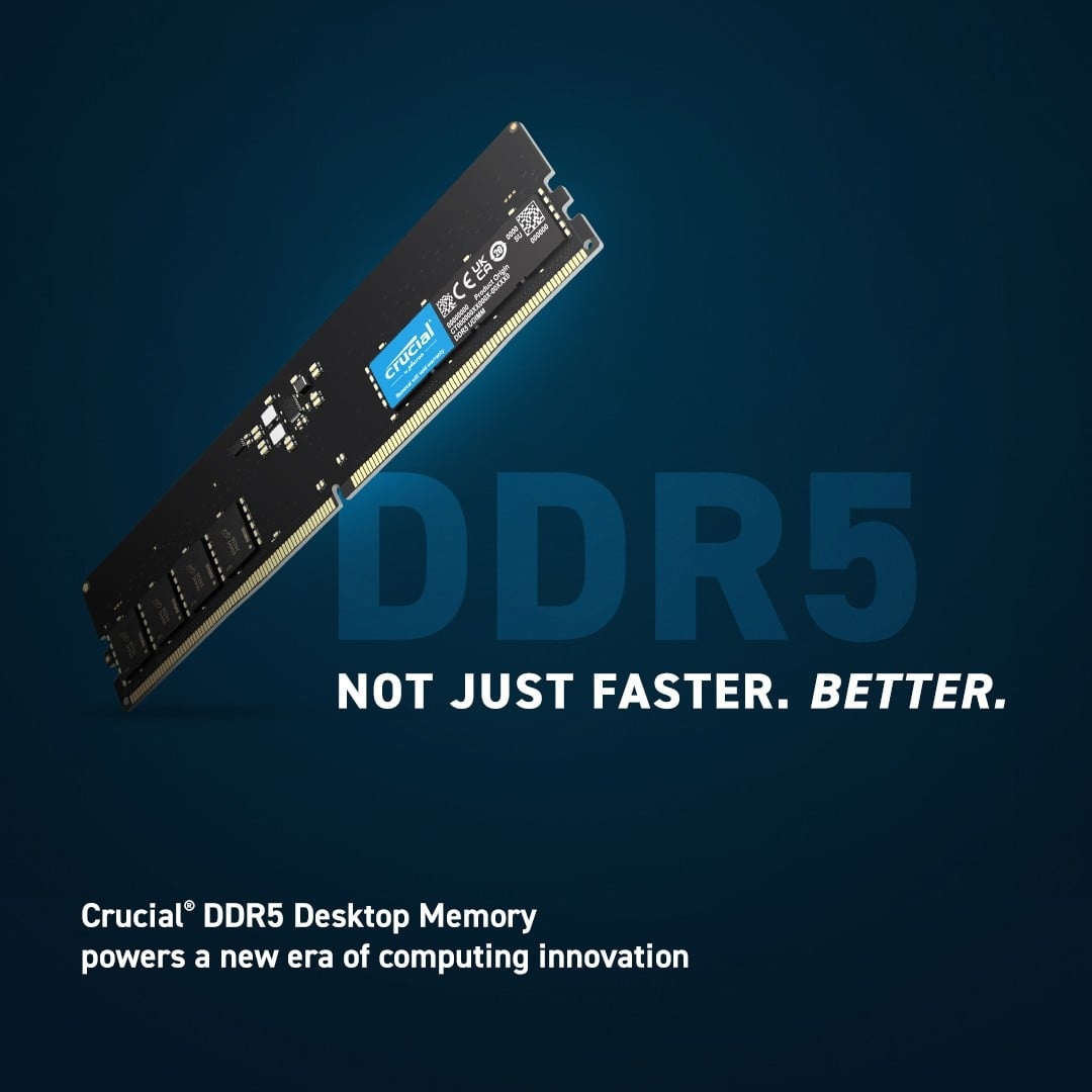 CRUCIAL Modulo di memoria Crucial CT16G56C46U5 16 GB 1 x 16 GB DDR5 - COMPONENTI | TecnoCARE.net Sabaudia, Latina, Terracina, San Felice Circeo e Pontinia