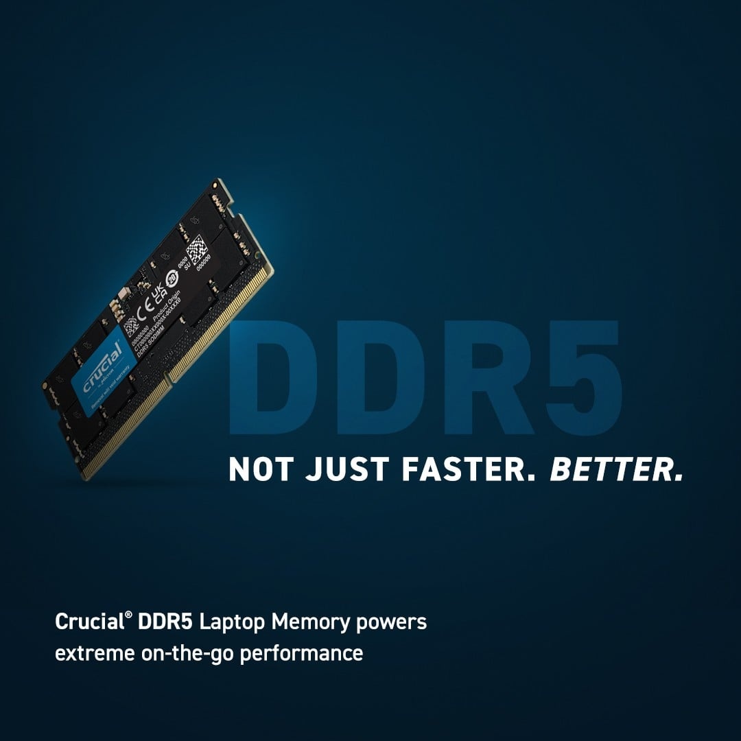 CRUCIAL Crucial CT24G56C46S5 memoria 24 GB 1 x 24 GB DDR5 262-pin SO-DIMM Data Integrity Check (verifica integrità dati) - COMPONENTI | TecnoCARE.net Sabaudia, Latina, Terracina, San Felice Circeo e Pontinia