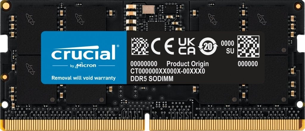 CRUCIAL Modulo di memoria Crucial CT16G56C46S5T 16 GB 1 x 16 GB DDR5 ECC - COMPONENTI | TecnoCARE.net Sabaudia, Latina, Terracina, San Felice Circeo e Pontinia