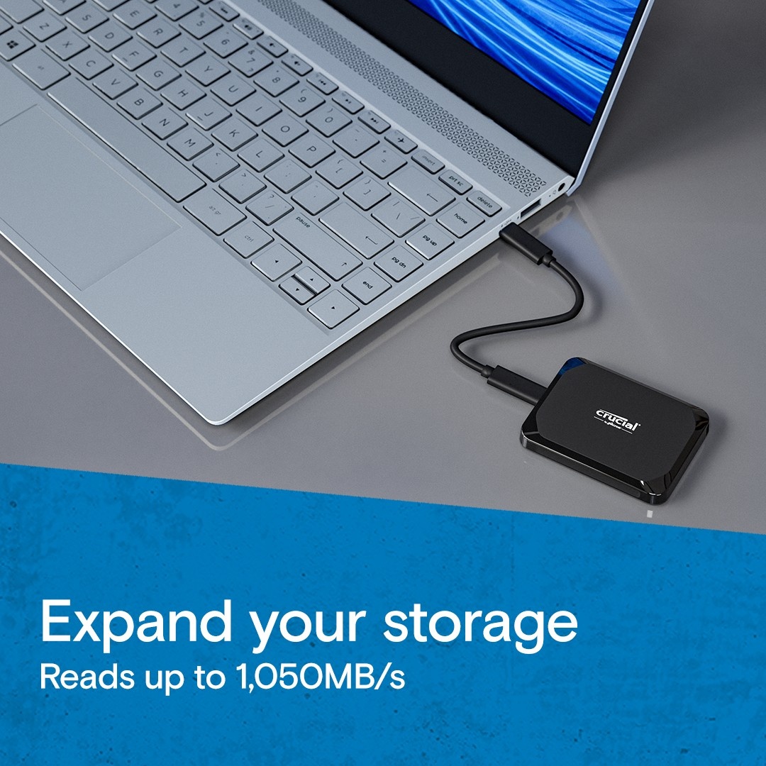 CRUCIAL Crucial X9 4 TB USB tipo-C 3.2 Gen 2 (3.1 Gen 2) Nero - SUPPORTI PER LA MEMORIZZAZIONE | TecnoCARE.net Sabaudia, Latina, Terracina, San Felice Circeo e Pontinia