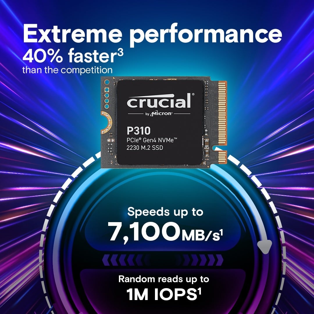 CRUCIAL Crucial CT2000P310SSD2 drives allo stato solido PCI Express 4.0 - SUPPORTI PER LA MEMORIZZAZIONE | TecnoCARE.net Sabaudia, Latina, Terracina, San Felice Circeo e Pontinia