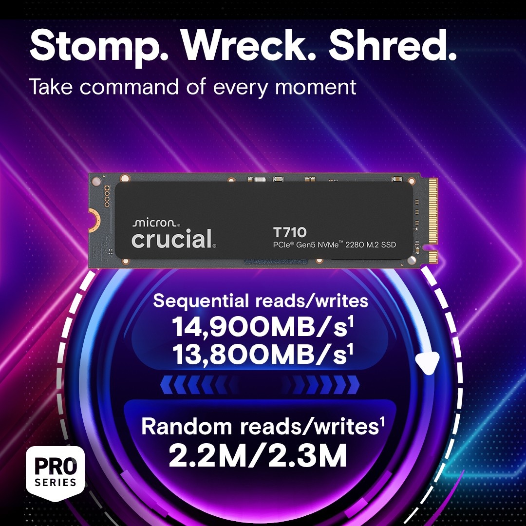 CRUCIAL Crucial CT4000T710SSD8 4TB M2 SSD per PC - SUPPORTI PER LA MEMORIZZAZIONE | TecnoCARE.net Sabaudia, Latina, Terracina, San Felice Circeo e Pontinia