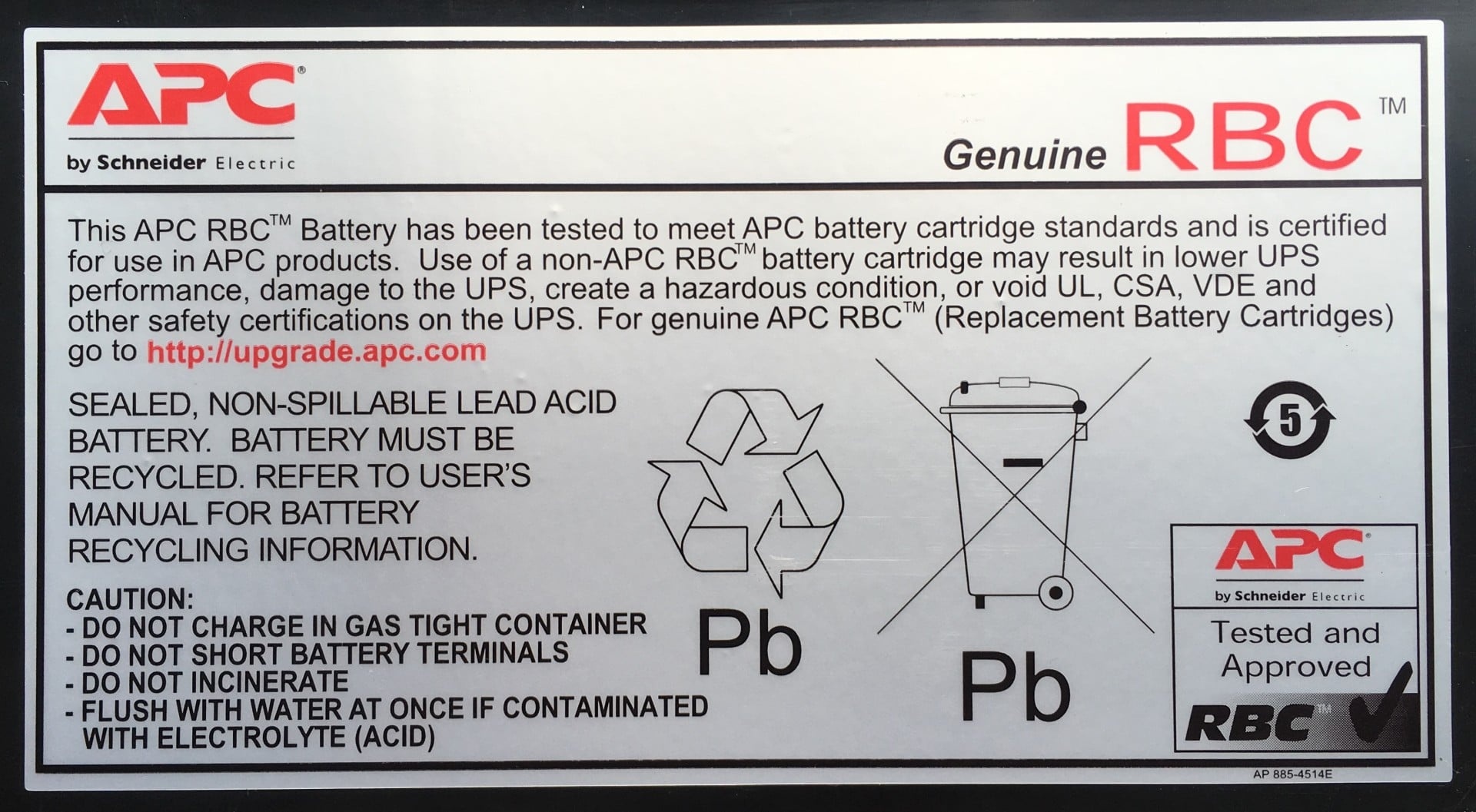 APC APC RBC4 batteria UPS Acido piombo (VRLA) - BATTERIE E ALIMENTATORI | TecnoCARE.net Sabaudia, Latina, Terracina, San Felice Circeo e Pontinia