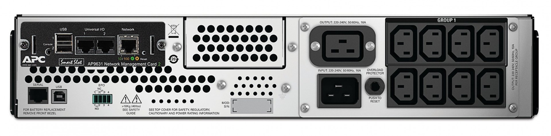 APC APC SMT2200RMI2UNC Smart-UPS 2200VA Rackmount Line Interactive con scheda di rete e AVR - BATTERIE E ALIMENTATORI | TecnoCARE.net Sabaudia, Latina, Terracina, San Felice Circeo e Pontinia