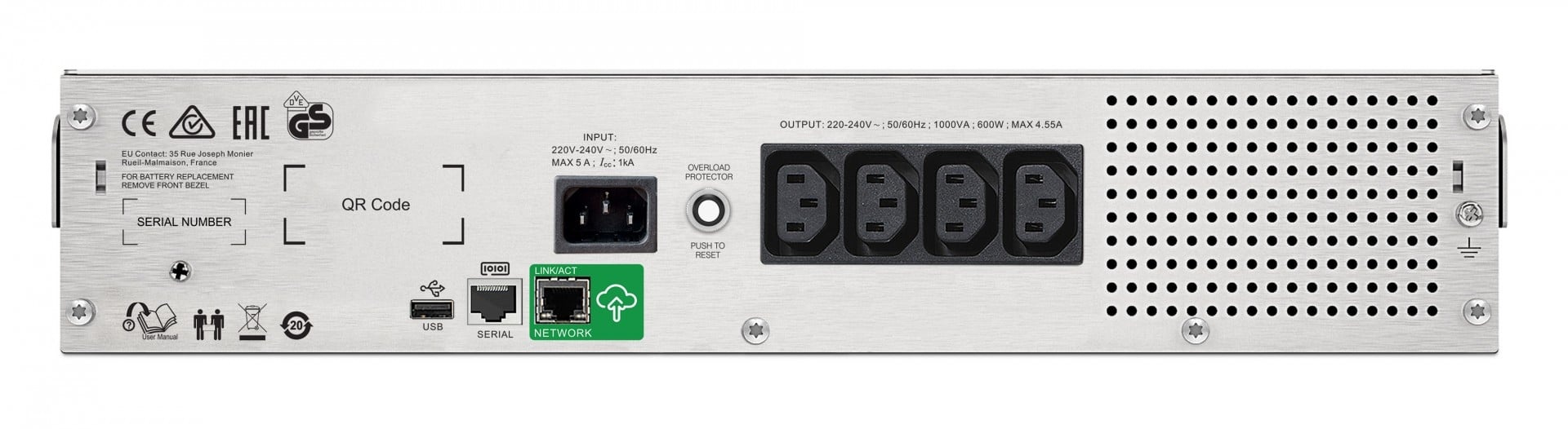 APC APC SMC1500I-2UC gruppo di continuità (UPS) A linea interattiva 1,5 kVA 900 W 4 presa(e) AC - BATTERIE E ALIMENTATORI | TecnoCARE.net Sabaudia, Latina, Terracina, San Felice Circeo e Pontinia