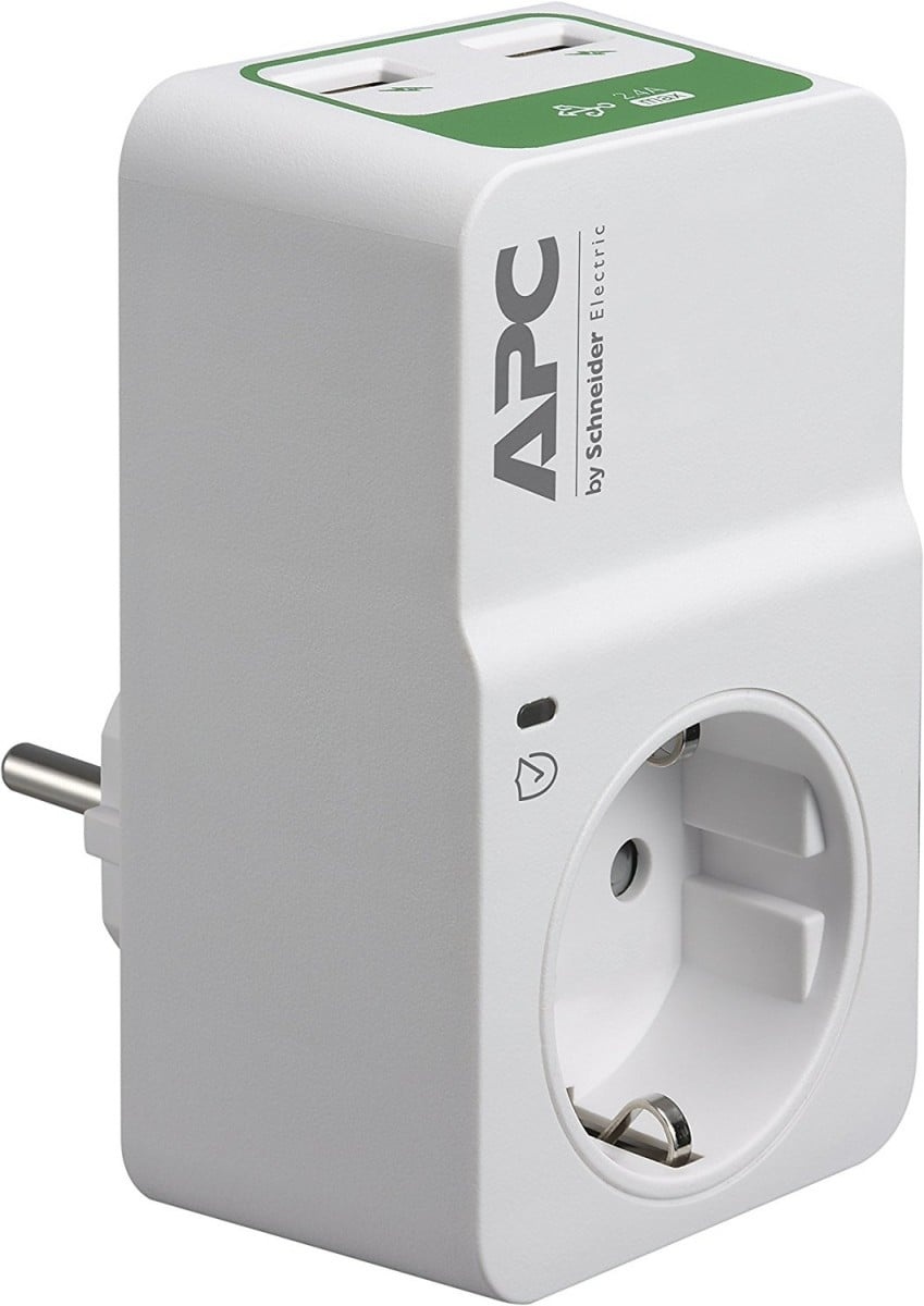 APC APC PM1WU2-GR protezione da sovraccarico Bianco 1 presa(e) AC 230 V - PROTEZIONE CIRCUITI | TecnoCARE.net Sabaudia, Latina, Terracina, San Felice Circeo e Pontinia