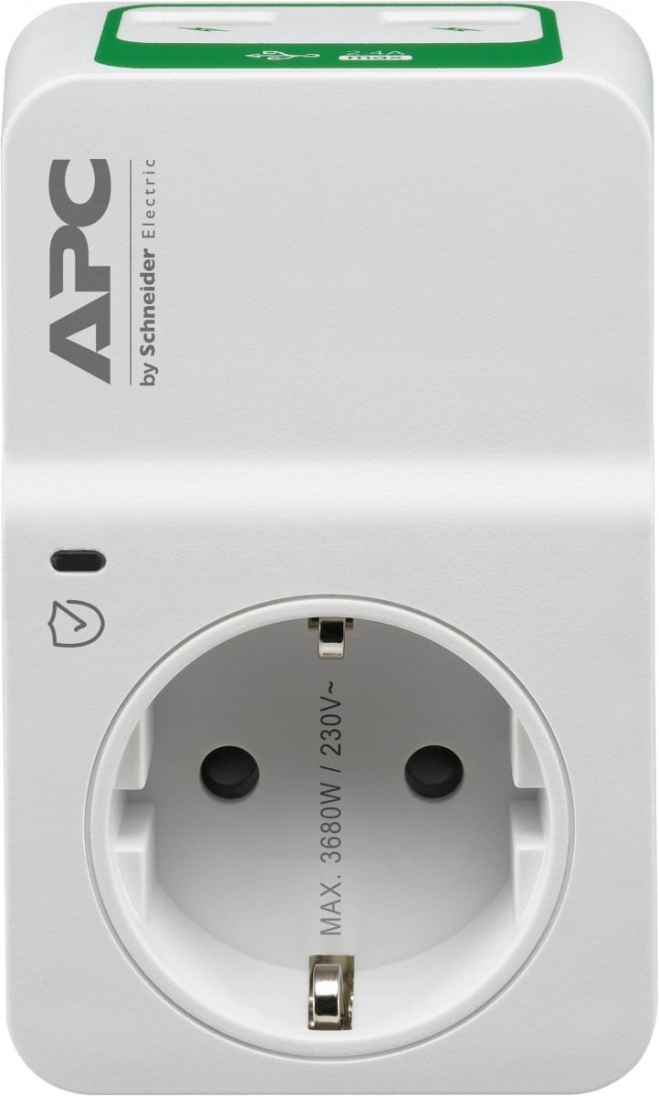 APC APC PM1WU2-GR protezione da sovraccarico Bianco 1 presa(e) AC 230 V - PROTEZIONE CIRCUITI | TecnoCARE.net Sabaudia, Latina, Terracina, San Felice Circeo e Pontinia