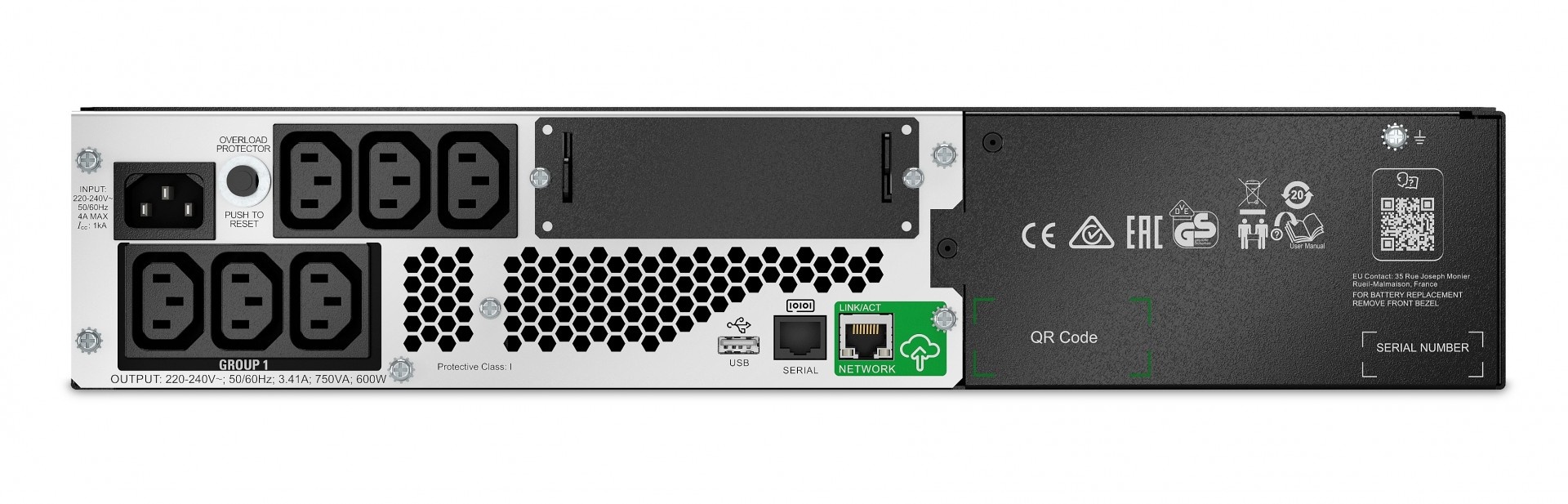 APC APC Smart-UPS Lithium Ion Short Depth 750VA 230V with SmartConnect - A linea interattiva - 0,75 kVA - 600 W - Onda sinusoidale pura - 151 V - 302 V - BATTERIE E ALIMENTATORI | TecnoCARE.net Sabaudia, Latina, Terracina, San Felice Circeo e Pontinia