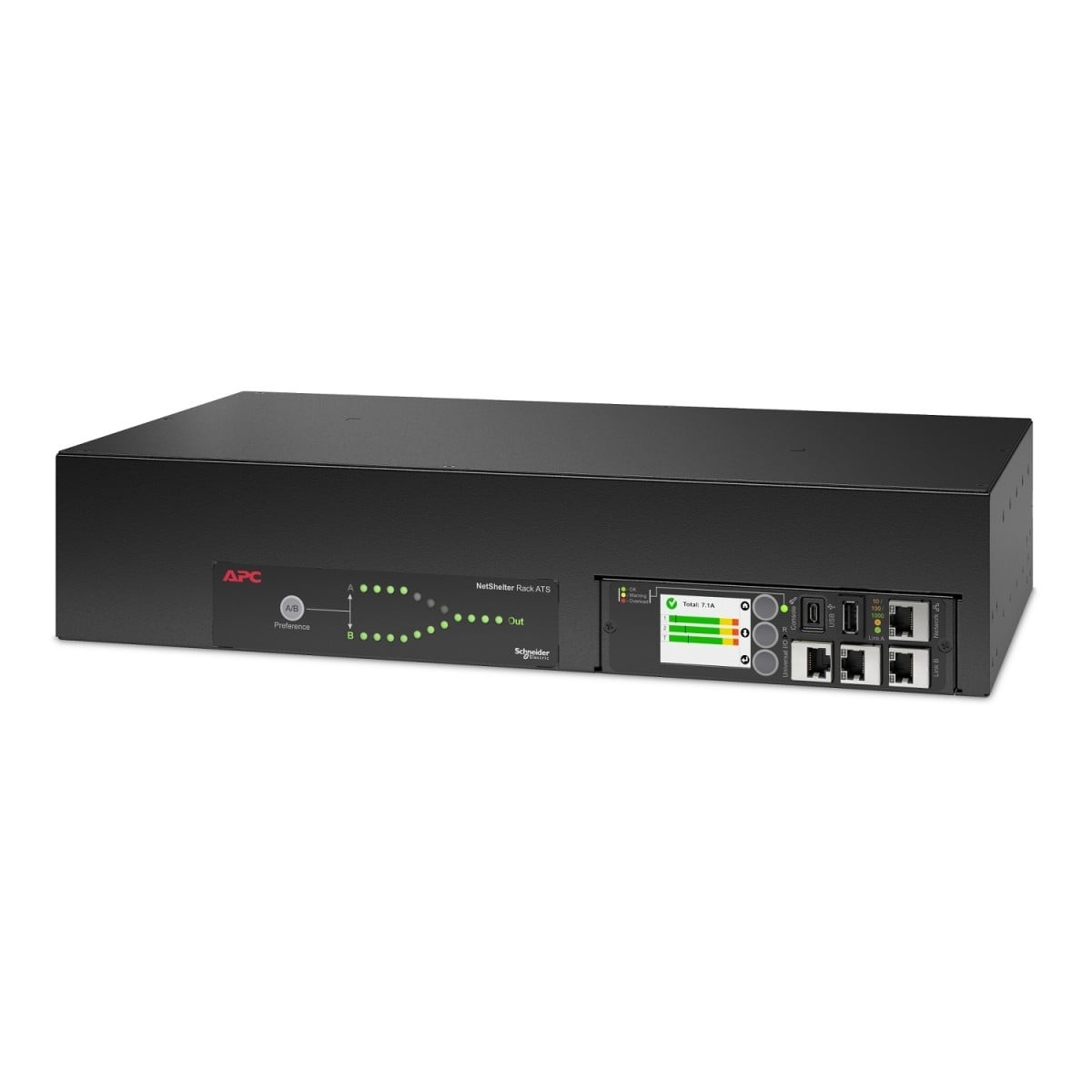 APC Rack ATS, 230V, 32A, IEC 309 ingresso, (16) C13 (2) C19 uscita - STABILIZZATORI DI RETE | TecnoCARE.net Sabaudia, Latina, Terracina, San Felice Circeo e Pontinia